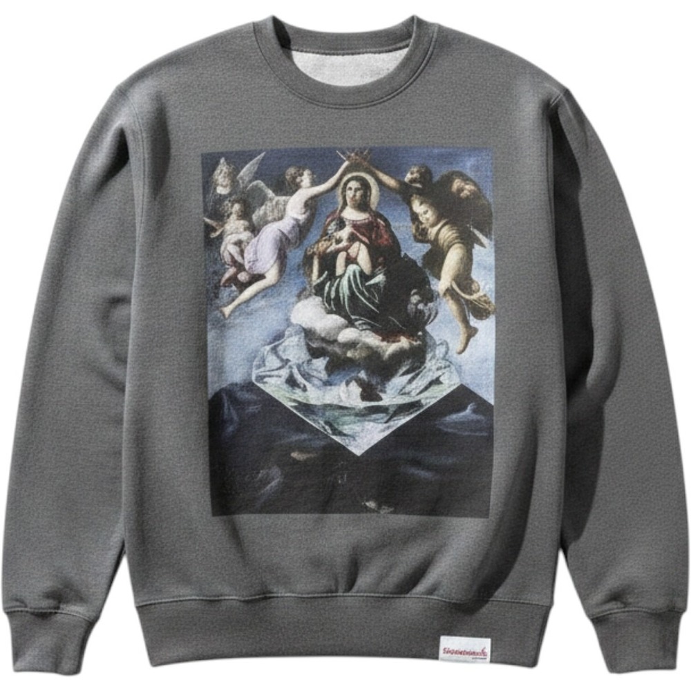 Diamond Supply Sweatshirt Mens Small Graphic Print Streetwear Back to School